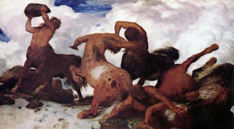 Arnold Bocklin Centaurs' Combat (nn03)